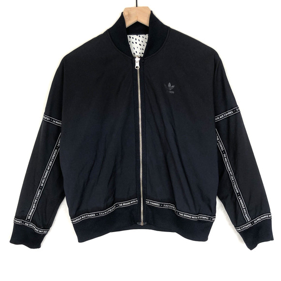 ADIDAS Reversible Track Jacket Women's Sz S /‎ M Blue Ink White Full Zip BR9508 - Picture 1 of 13
